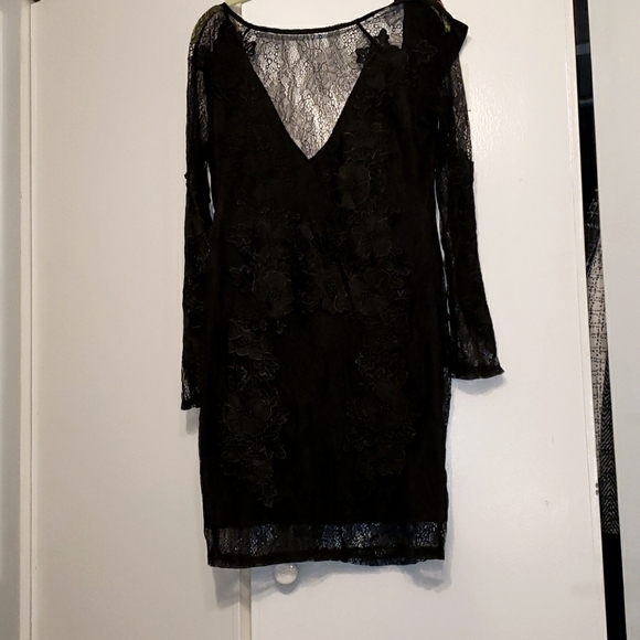 Dance & marvel black lace dress large NWT - Picture 1 of 5